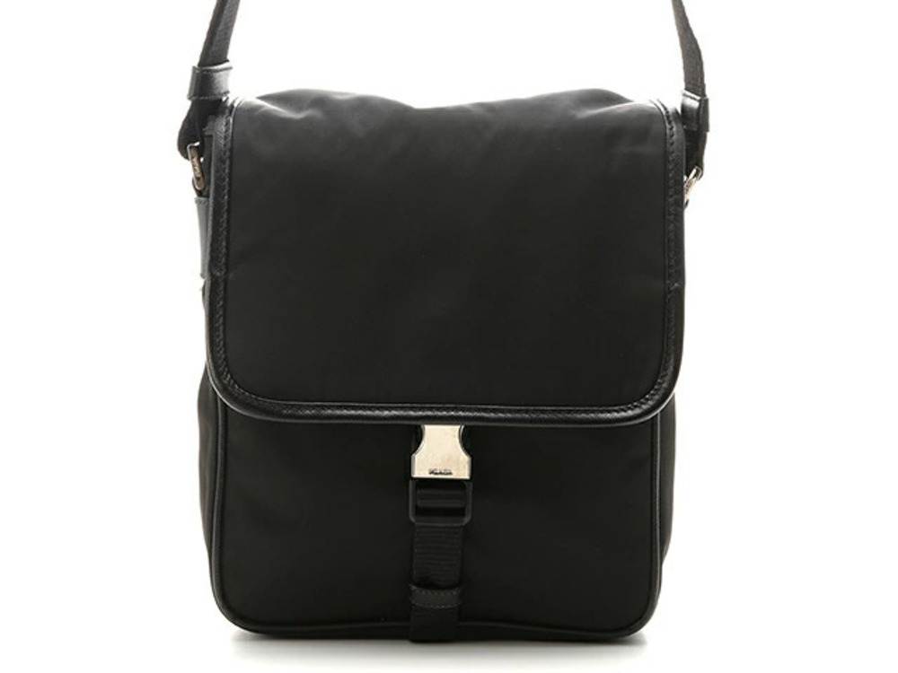 Prada bag Hobo Saffiano leather black